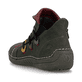 
Olivgrüne Rieker Damen Slipper 72581-54 mit Reißverschluss sowie einer leichten Sohle. Schuh von hinten