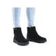 Graublaue Rieker Damen Chelsea Boots X9352-14 mit einer robusten Profilsohle. Schuh Innenseite