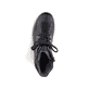 
Nachtschwarze Rieker Damen Schnürstiefel 73514-00 mit Schnürung und Reißverschluss. Schuh von oben