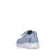 Blaue Rieker Damen Sneaker Low 54020-12 mit ultra leichter und flexibler Sohle. Schuh von hinten.