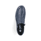 Dunkelblaue Rieker Damen Kurzstiefel 58386-14 aus Glattleder mit Reißverschluss. Schuh von oben.