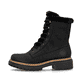 Königsblaue Rieker Damen Biker Boots 72621-14 mit Schnürung und Reißverschluss. Schuh Innenseite