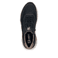 Blaue Rieker Herren Sneaker Low 06100-14 aus Glattleder mit einem Reißverschluss. Schuh von oben.