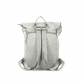 Rieker Rucksack H1386-40 in Weiß-grün mit Reißverschluss und Laptopfach. Rückseite.