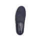 Blaue Rieker Herren Slipper B4555-14 mit einem Gummizug sowie Komfortweite G 1/2. Schuh von oben.