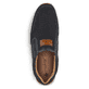 Blaue Rieker Herren Slipper 08869-14 mit einem Gummizug sowie Komfortweite G 1/2. Schuh von oben.