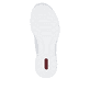Silberne Rieker Damen Slipper L3261-90 mit easy Hineinschlüpf-Möglichkeit. Schuh Laufsohle.