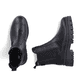 Schwarze Rieker Damen Chelsea Boots Z9460-00 mit wasserabweisender TEX-Membran. Schuh von oben, liegend.