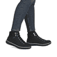 Schwarze Rieker Damen Schnürstiefel Z4263-00 mit wasserabweisender TEX-Membran. Schuh am Fuß.