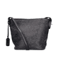 Rieker Handtasche H1657-90 in Schwarz mit Innenfach, Reißverschluss und Handyfach. Rückseite.
