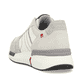 Weiße Rieker Herren Sneaker Low U1401-80 mit einer Schnürung. Schuh von hinten.