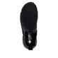 Urbanschwarze Rieker Damen Slipper 45957-00 mit einer schockabsorbierenden Sohle. Schuh Laufsohle