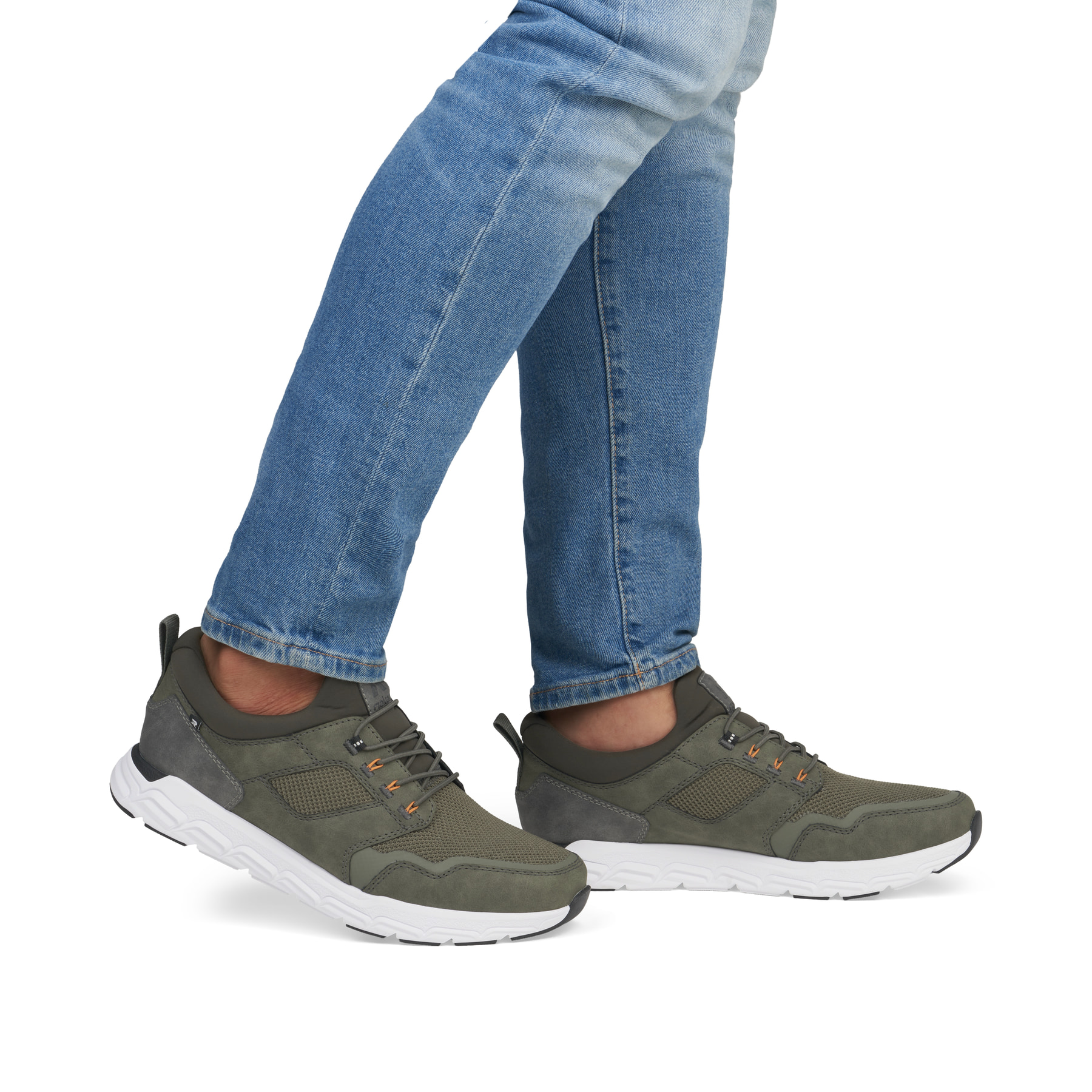 Rieker Heren 09102 Sneaker low, blauw, 45 EU, blauw, 45 EU
