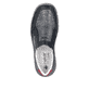 Blaue Rieker Herren Slipper 04052-12 mit einem Gummizug sowie der Extraweite H. Schuh von oben.