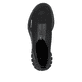Pazifikblaue Rieker Damen Clogs M5090-14 mit ultra leichter und flexibler Sohle. Schuh Außenseite gespiegelt.
