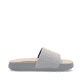 Graue Rieker Herren Pantoletten U3250-40 mit flexibler und ultraleichter Sohle. Schuh Innenseite.