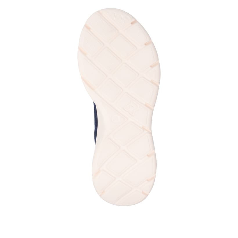 Blaue Rieker Sport Damen Sneaker Low W4401-15. Schuh Laufsohle.