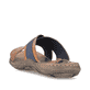 
Kastanienbraune Rieker Herren Pantoletten 22080-24 mit einer leichten Sohle. Schuh von hinten