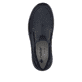 
Asphaltschwarze Rieker Herren Slipper 14362-00 mit einer sehr leichten Sohle. Schuh von oben