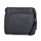 Sac bandoulière Rieker H1005-02 en noir avec fermeture éclair et pendentif en forme de cÅ“ur. Côté gauche.