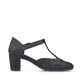 Schwarze Rieker Pumps 41087-00 mit Schnalle sowie extra weicher Decksohle. Schuh Innenseite.