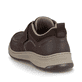 
Dunkelbraune Rieker Herren Slipper 14358-25 mit einer schockabsorbierenden Sohle. Schuh von hinten