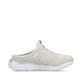 Beige Rieker Damen Clogs M5095-60 mit Gummizug sowie einer ultraleichten Sohle. Schuh Innenseite.