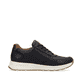 Blaue Rieker Herren Sneaker Low B0701-14 mit Reißverschluss sowie Komfortweite G. Schuh Innenseite.