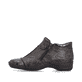 Dunkelbraune Rieker Damen Kurzstiefel 58388-26 aus Glattleder. Schuh Außenseite.