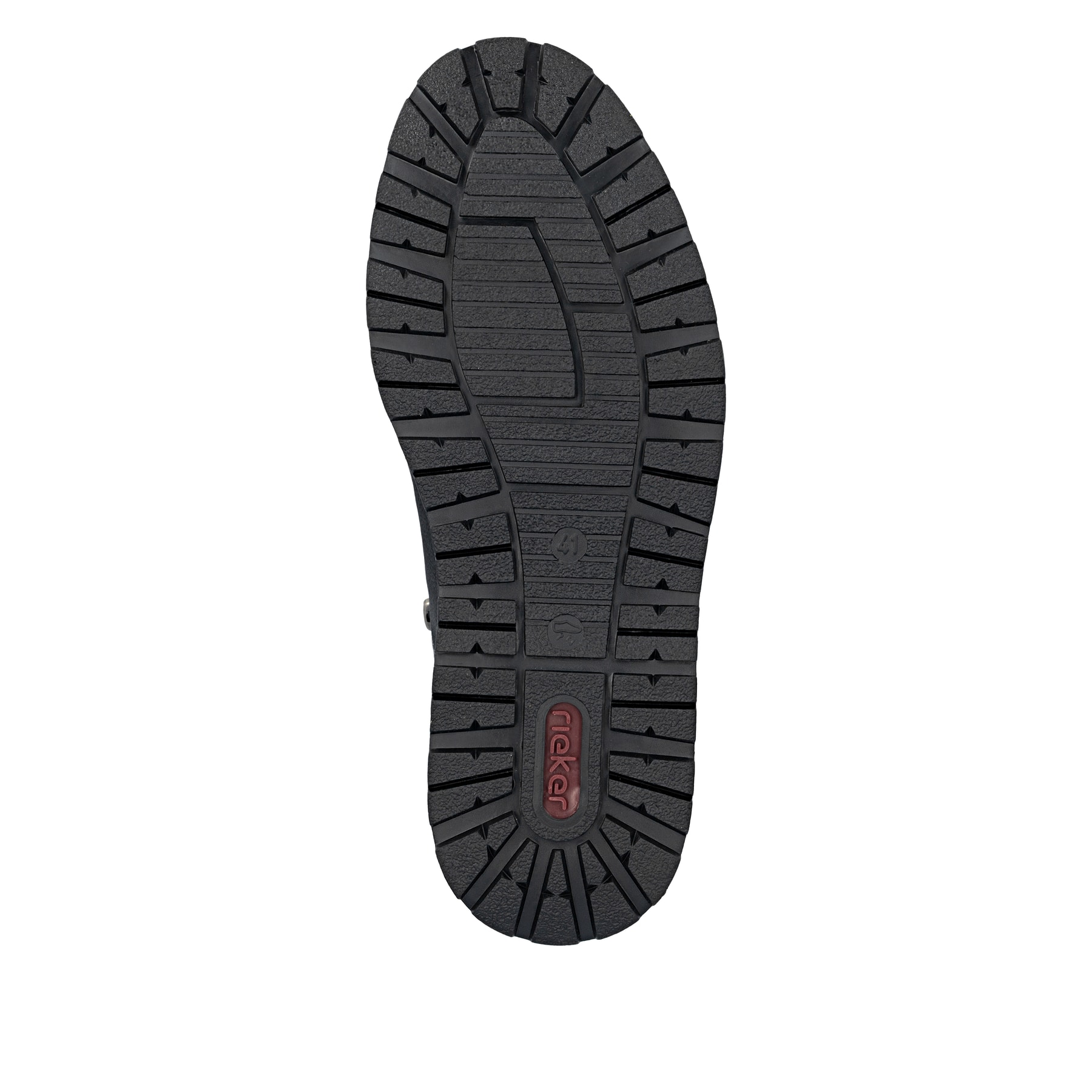 Schwarze Rieker Herren Schnürschuhe 38406-00 mit wasserabweisender TEX-Membran. Schuh Laufsohle.