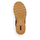 Blaue Rieker Damen Slipper M0564-14 mit einem Gummizug sowie Komfortweite G 1/2. Schuh Laufsohle.