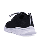 Blaue Rieker Damen Sneaker Low 54022-14 mit ultraleichter Sohle sowie Schnürung. Schuh von hinten.
