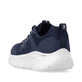 Blaue Rieker Sport Herren Sneaker Low U4400-14. Schuh von hinten.
