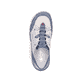 Mocassins Rieker beiges pour femme L0375-91 en cuir lisse. Chaussure vue de dessus.
