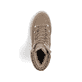 Beige Rieker Damen Schnürstiefel Y6210-64 mit wasserabweisender TEX-Membran. Schuh von oben.