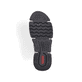 Tiefschwarze Rieker Damen Slipper 45913-00 mit einer schockabsorbierenden Sohle. Schuh Innenseite