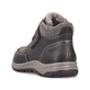 Dunkelbraune Rieker Herren Kurzstiefel 03680-25 aus Glattleder. Schuh von hinten.