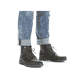 
Kaffeebraune Rieker Herren Schnürstiefel 33121-25 mit Schnürung und Reißverschluss. Schuh am Fuß