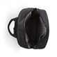 Rieker Rucksack H1655-90 in Schwarz, Beige und Khaki mit mattem Finish und Handyfach. Geöffnet.