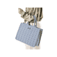 Rieker Shopper H1609-90 in Blau mit Stepoptik in Rautenmuster, geräumigem Hauptfach und Handyfach. Getragen.