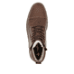 Braune Rieker Herren Schnürstiefel 33200-27 mit wasserabweisender TEX-Membran. Schuh von oben.