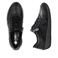Baskets basses Rieker marron pour femme N1100-25 en cuir lisse. Chaussure vue de dessus, couchée.