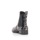 Urbanschwarze Rieker Damen Chelsea Boots 73494-00 mit Elastikeinsatz. Schuh von hinten.