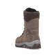 Braune Rieker Damen Schnürstiefel M9640-26 mit wasserabweisender TEX-Membran. Schuh von hinten.
