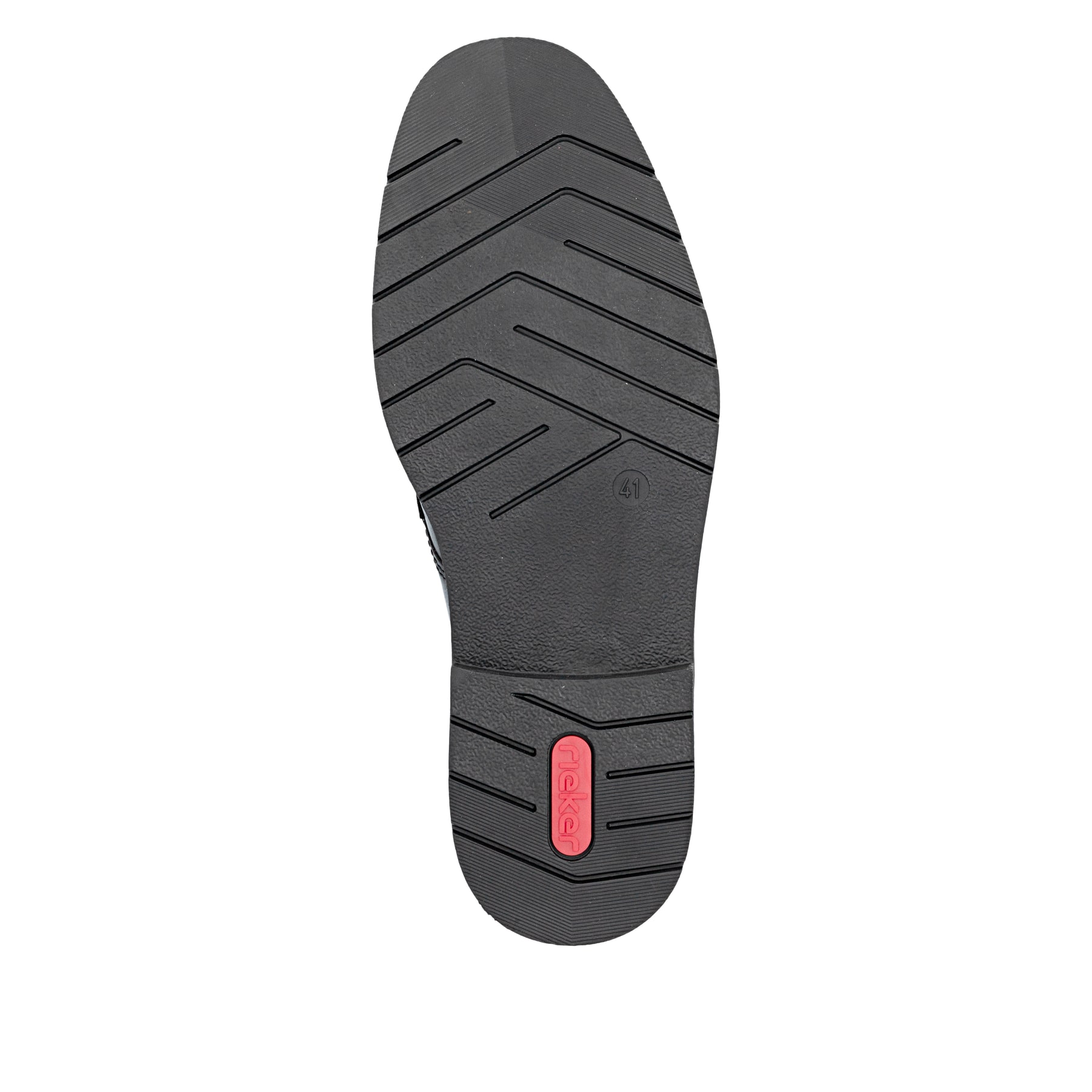 Chaussures à lacets Rieker noires pour hommes 13900-00. Semelle extérieure de la chaussure.