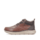Braun-dunkelblaue Rieker Herren Schnürstiefel B1824-24 mit der lightsole+. Schuh Außenseite.