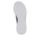 Grüne Rieker Damen Slipper M5074-52 mit einem Gummizug sowie ultraleichter Sohle. Schuh Laufsohle.