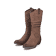 Tiefschwarze Rieker Damen Hochschaftstiefel 93157-00 mit einer robusten Profilsohle. Schuh Innenseite
