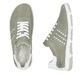 Grüne Rieker Damen Schnürschuhe 42408-52 mit der Extraweite H. Schuh von oben, liegend.