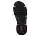 Mocassins Rieker verts pour femme 45973-54 avec bande élastique. Semelle extérieure de la chaussure.